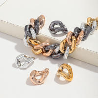 30pcs Cuentas De Cadena Geométricas Doradas 17x22MM Para Creación De Joyas Collares Pulseras Y Gafas Accesorios DIY - details 14