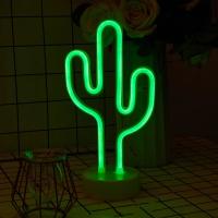Luz De Neón De Esquejes Tropicales USB/pilas Para Ambiente De Fiesta De Verano Regalo De Cumpleaños Luz De Countertop Moderna Para Sala - details 1