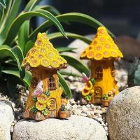 Luz Solar Decorativa Para Casa De Árbol De Resina Adorno Pequeño Para Jardín Patio Balcones Y Caminos Exteriores - details 4