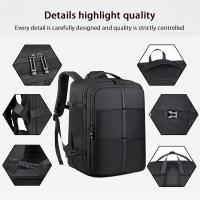 Mochila de viaje, mochila expandible convertible for llevar en el bolso, mochila for computadora portátil, mochilas casuales de negocios con puerto de carga USB, bolsa de senderismo for el fin de sema - details 5