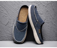 Zapatillas De Verano Para Hombre Clásicas Al Aire Libre Zapatillas De Lazo Ligero Transpirable Pantuflas Casuales Para Interior Material Superior De Lona Suela EVA Talla Verdadera - details 18