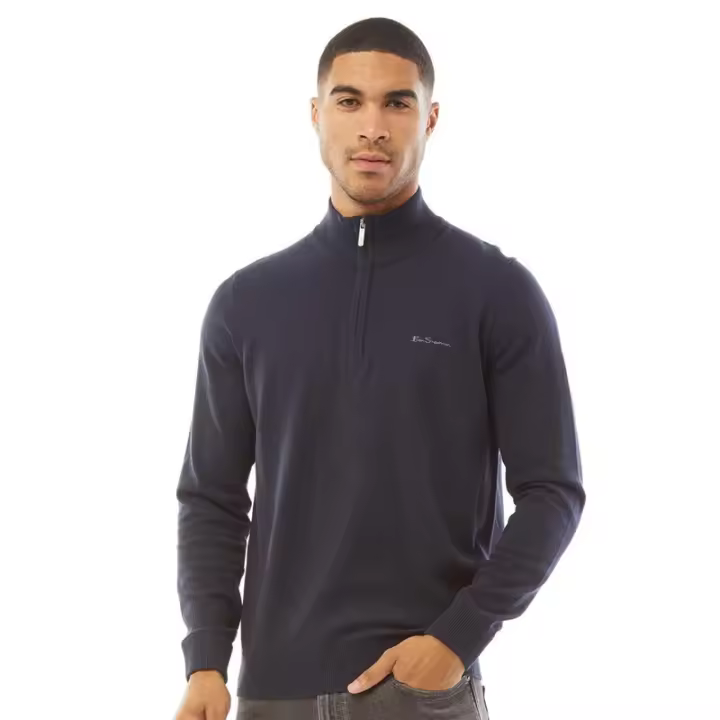 🧥 Jersey Ben Sherman. Cremallera 1/4 . ELEGANCIA BRITANICA. - 1