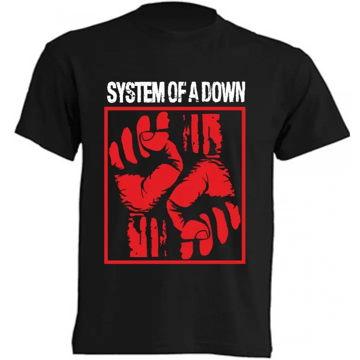 Camiseta System of a Down.- | Algodón | Manga Corta - Tejido tubular, sin costuras laterales. - Punto liso - 1