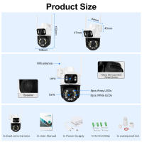 Nueva Cámara De Vigilancia PTZ 4K 8MP Con Doble Lente Y Pantalla Dual Detecta Humanos Con Inteligencia Artificial iCSee Exterior IP66 - details 16