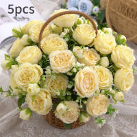 1pc Artificial Flor De Paeonia En Tela De Seda Para Decoración Falsa Flor Bouquet De Plástico Para Casamiento Fiesta En Casa - details 13