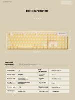 Teclado Inalámbrico Silencioso AULA Para Gaming Con Cable Espejo De Apex Y LOL Teclado De Oficina Para Laptop Regalo De Halloween Para Niños - details 9