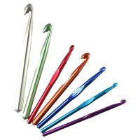 Juego De 7 Palillos De Tejer Grande De Aluminio 6.5mm 7mm 8mm 9mm 10mm 12mm 15mm Tamaño Estándar Para Mujeres Niños Y Niñas - details 0