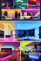 Tira De LED Flexible RGBCCT RGBW RGB COB 12V 24V Con 576 768 840 LEDs/m Para Decoración Del Hogar Sin Puntos Ceros Colorido FOB - details 20