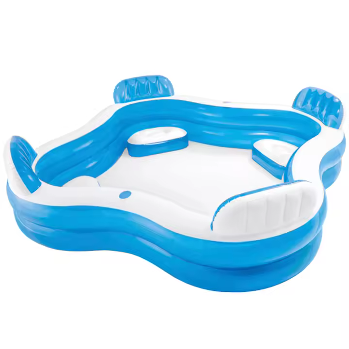 Piscina hinchable INTEX con asientos 229x229x66 cm - 990 l - 1