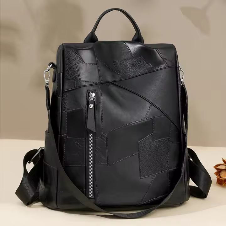 Nueva Moda Mochila Casual Para Mujer Bolsa De Hombro Portátil De Gran Capacidad Estudiante Escuela Bolsa De Nylon Con Lining De Poliéster - 1