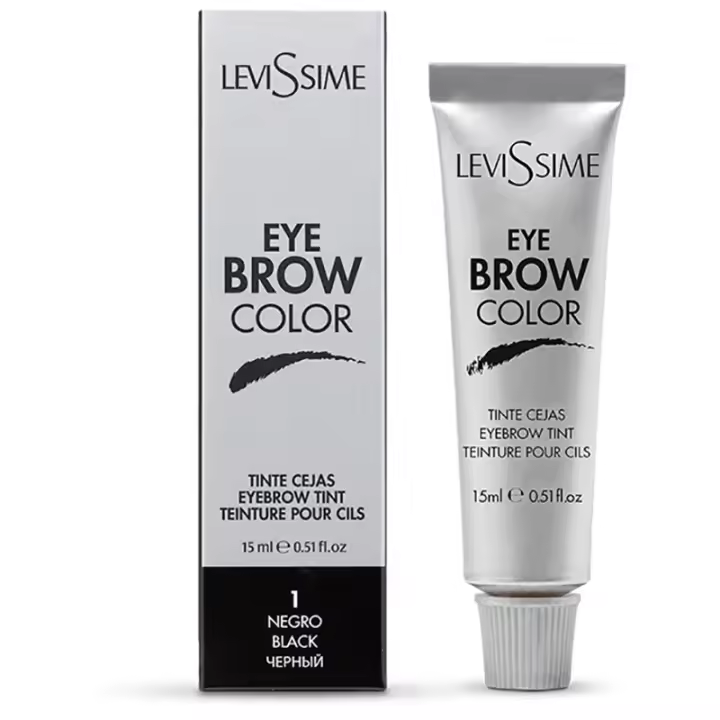 Levissime Eyebrow Color 15mL 1 Black Tinte Cejas Negro - Coloración Especial para Cejas - 1