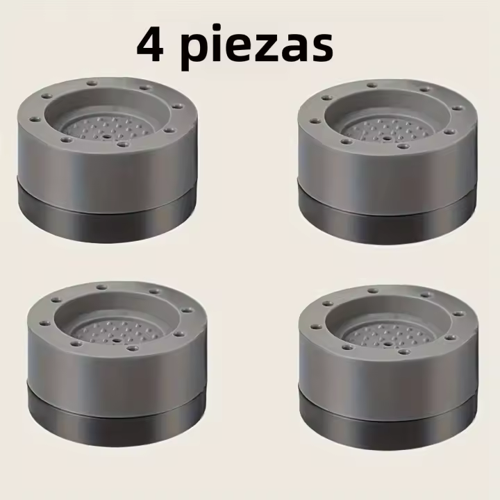 4pcs Almohadillas Antivibración Para Lavadoras Y Secadoras Protege Pisos Reduce Ruido Y Mejora La Estabilidad - 1