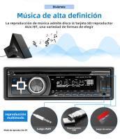 BQCC 1 Din Car DVD Player Con BT USB FM Radio AUX TF Play Protección De Potencia Ajuste De Sonido EQ Control Remoto Estéreo De Coche - details 4
