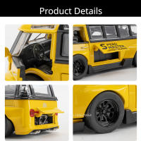 Modelo De Coche T1 Autobús En Escala 1/32 Con Apertura De 5 Puertas Y Sonido Luz Retroceso Arrastre Neumáticos De Goma Regalo Para Niños - details 3