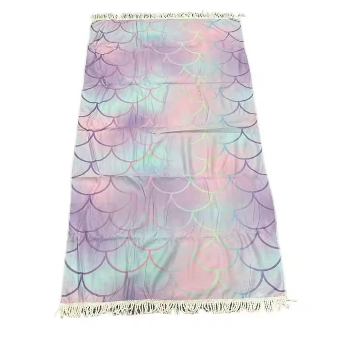 Toalla Playa 90 * 170cm,100% Microfibra (Rectángular Atrapasueños/Oveja/Escamas) - 1