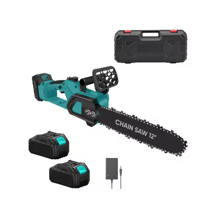 Mediawave tienda batería motosierra 3980W 12 pulgadas hoja doble 21V batería caso jardín y bricolaje hogar hardware Herramientas multitools inalámbrico herramienta DIY compacto - 1