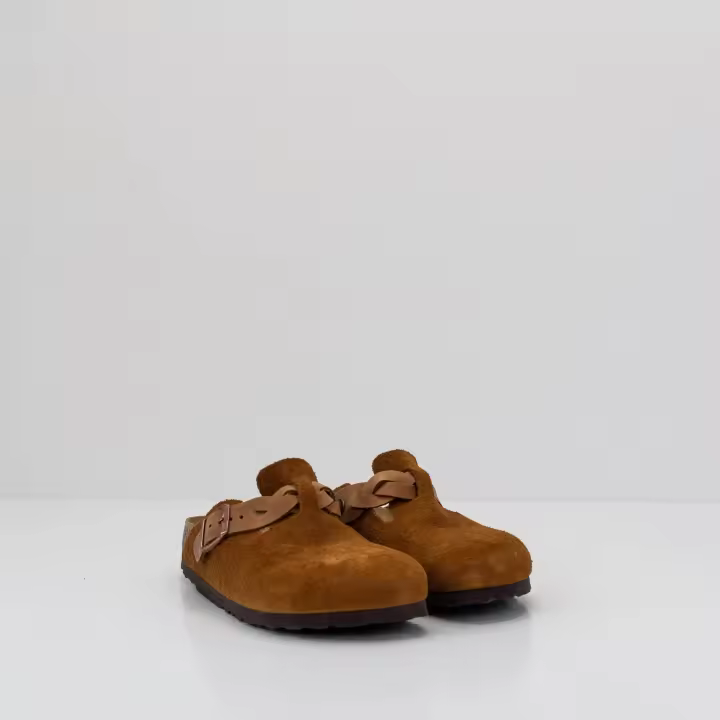 ZUECO - BIRKENSTOCK - BOSTON BRAIDED MINK 1026713 - 1