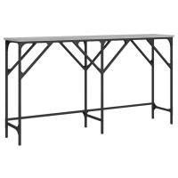 Mesa Consola Vidaxl Madera Ingeniería 140x29x75 Cm Negro - details 0