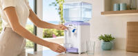 Elegante dispensador eléctrico Jocca de agua fría y del tiempo con depósito de 7 litros para la casa, el trabajo o la residencia disponible en color blanco y azul o blanco y turquesa - details 3