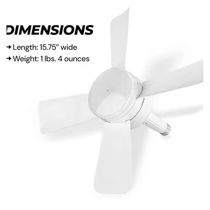 Nuevo ventilador recargable con luz desmontable para dormitorio de estilo sencillo con control remoto - 1