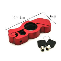Cerradura De Manillar Para Motocicleta Antirrobo Seguridad Universal Imitación De Acero Cierre De Seguridad Con Rodillo Pull - details 13