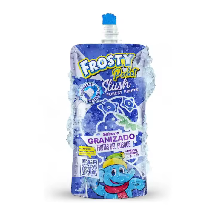 Granizada En Bolsa Individual Sabor Frutas Del Bosque Frosty | Formato Caja 10 Uds - 1