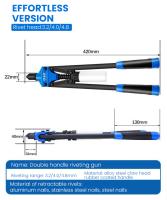 Juego De Rivetador Manual 420MM Gun De Mano Para Soldadura Blanca Herramienta DIY Para Automóviles Y Fabricación Comercial - details 2