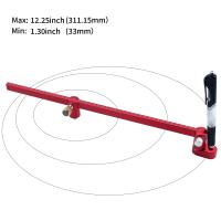 Regla De Dibujo Ajustable En Metralla E Inch Compass Scribe Center Finder Calibrado Para Carpintería Herramienta De Marca De Circulo Fijo - details 6