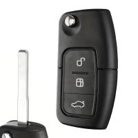 Carcasa De Llave Blank Para Coche Ford Focus Fiesta C-Max 3 Botones Flip Plegable Cubierta Para Claves Sin Programar - details 1