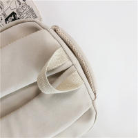 Mochila universitaria impermeable de alta capacidad para niña, morral escolar para ordenador portátil, bolsa de viaje para libros, Color sólido, a la moda, novedad de 2024 - details 3