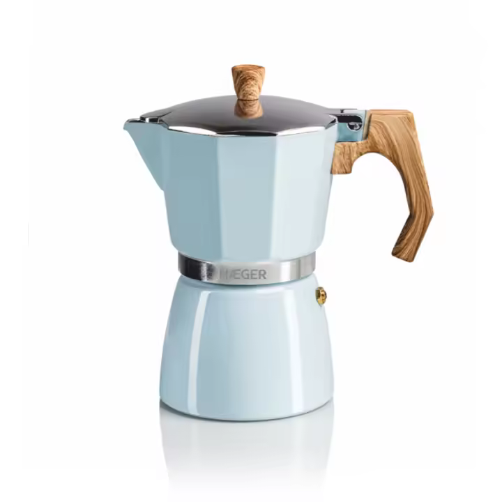 Cafetera Italiana HAEGER CP-06A.011A Blue Cuerpo de aluminio pintado con pintura ignífuga - 1