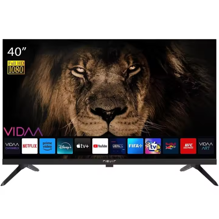 Nevir - Televisión LED Full HD 40 pulgadas NVR-8079-40FHD2SB-SMAN con plataforma VIDAA, Smart TV, WiFi integrado, Bluetooth y soporte VESA 100x100 mm para sala o dormitorio - 1