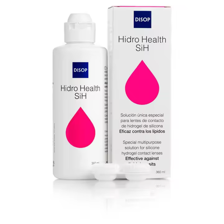 Disop Hidro Health SiH Solución Única Específica para Lentes de Hidrogel de Silicona 360 ml - 1