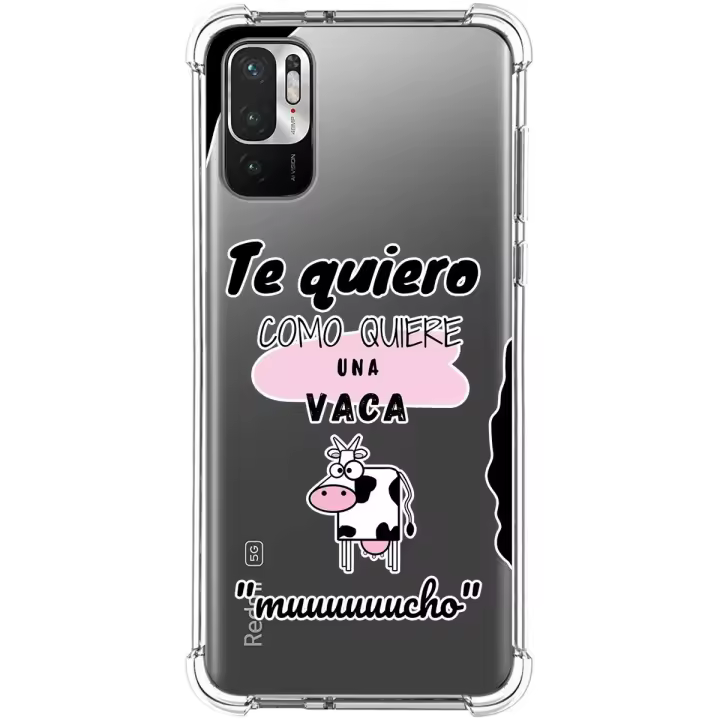 Funda Silicona Antigolpes para Xiaomi Redmi Note 10 5G / POCO M3 Pro 5G diseño Vaca Dibujos - 1