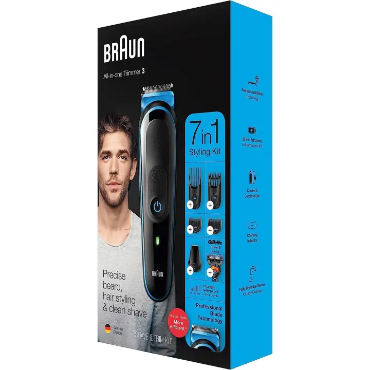 Braun Personal Care MGK 3245 7 en 1 Recortadora Todo en Uno con 5 Accesorios - 1