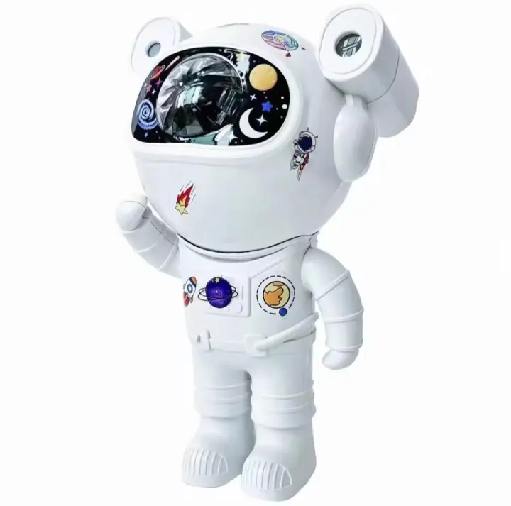 Proyector De Astronauta Y Estrellas Bluetooth LED Luz De Ambiente Para Dormitorio Aurora Lámpara Nocturna Con Altavoz Accesorios Para Speaker - 1