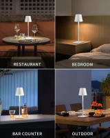 Lámpara De Mesa LED Recargable Sin Cable Para Sala De Estar Luz De Escritorio Impermeable Con Interruptor Táctil Para Dormitorio Barra - details 7