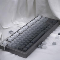 Keycaps Gris Gradiente PBT Material Dye Sublimation 125 Teclas Perfil Cherry Para Teclado Mecánico Accesorios De Teclado - details 10