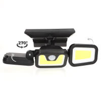 Aktive - Pack 4 Apliques LED solares, 350 lúmenes, sensor de movimiento, 3 modos de iluminación, batería solar, autonomía 8-10 horas, IP44, instalación sin cables - details 5
