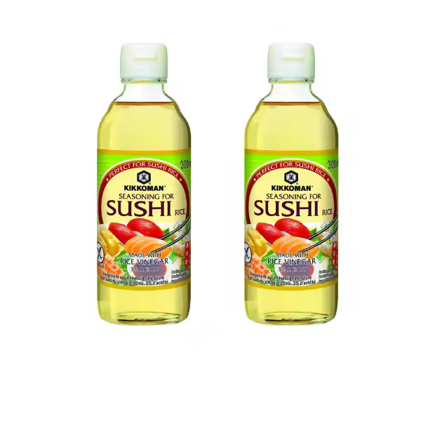 Lote de 2 Unidades - Condimento Preparado Para Sushi Kikkoman - 300 ml/unidad - Preparado Arroz Japonés - Producto Premium - 1