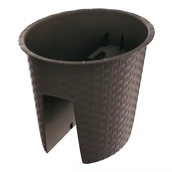 Prosperplast Maceta RATOLLA Ovalada 6L Ocre Oscuro para Jardinería - 1