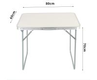 Mesa  De Camping,Mesa de aluminio y madera, Mesa Portátil Plegable con Carga de 30 kg, Mesa Multiusos , 80cm*60cm  , para Picnic, Camping al Aire Libre - details 4