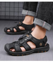 Sandalias De Cuero Genuino Para Hombre Zapatos De Agua Para Exterior Sandalias De Verano Para Hombre SNORW Casual Cómodo - details 3