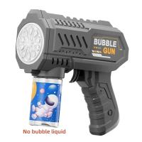 Pistola De Burbujas Eléctrica Para Niños Con 10 Agujeros Máquina Automática De Jabón Para Juegos Al Aire Libre En Verano - details 11