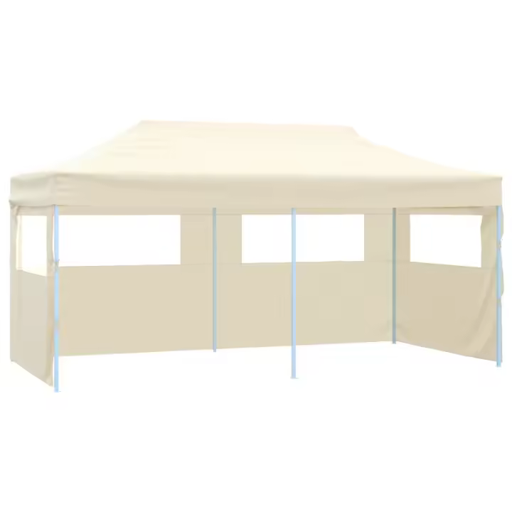 vidaXL Carpa Plegable Profesional con 4 Paredes Acero 3x6m Tienda Color Antracita,  Azul,  Blanco y mas - 1