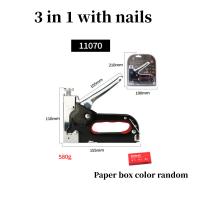 Pistola De Tornillos 3 En 1 DIY Para Construcción De Muebles Y Tapicería Con 600 Tornillos Herramienta De Carpintería Para Decoración Del Hogar - details 7