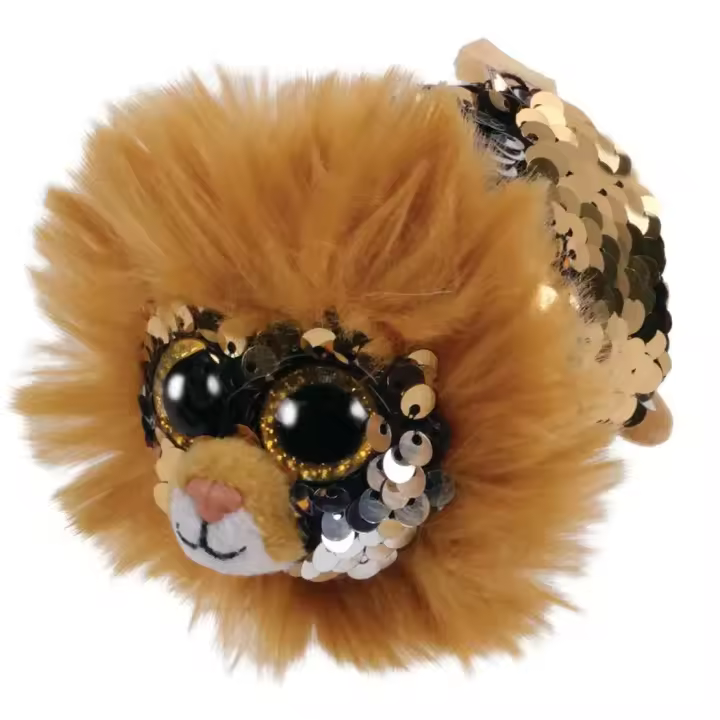 TY - MINI PELUCHE - LEÓN REGAL - CUBIERTO CON LENTEJUELAS - FLIPPABLE Teeny - Multicolor - Regalo original - Para mayores de 3 años - 1