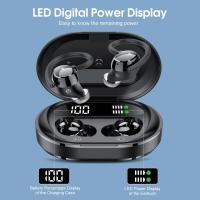 Auriculares inalámbricos, nuevos auriculares Bluetooth 5.3 para deportes ultraligeros en 2023 con pantalla led, auriculares para micrófono incorporados, auriculares inalámbricos impermeables ipx7 con gancho para oídos, adecuados para ejercicios en gimnasi - details 0