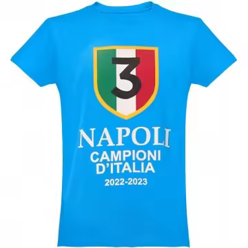 2 Piezas-NÁPOLES JERSEY CAMISETA CAMPEONES DE ITALIA 2023 CAMISA SCUDETTO - 1