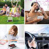Reproductor De CD Bluetooth Con Pantalla LCD Mini Reproductor De CD Para Coche Con Reproducción USB AUX Batería De 1200 mAh Para Hogar Y Coche Color Pink/Black/White Opcional - details 4